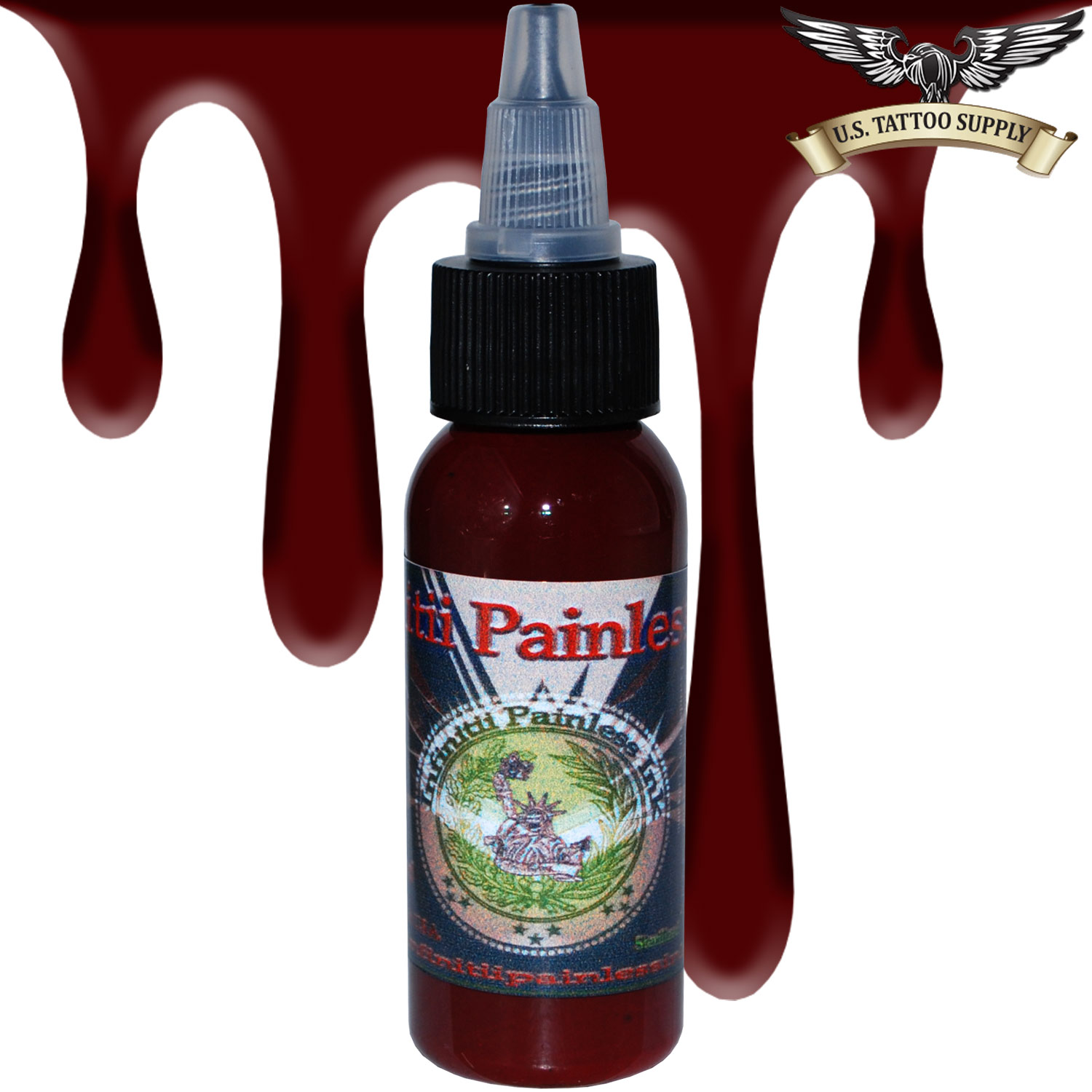 Infinitii Painless Tattoo Ink – 1oz Deep Red | US Tattoo Supply